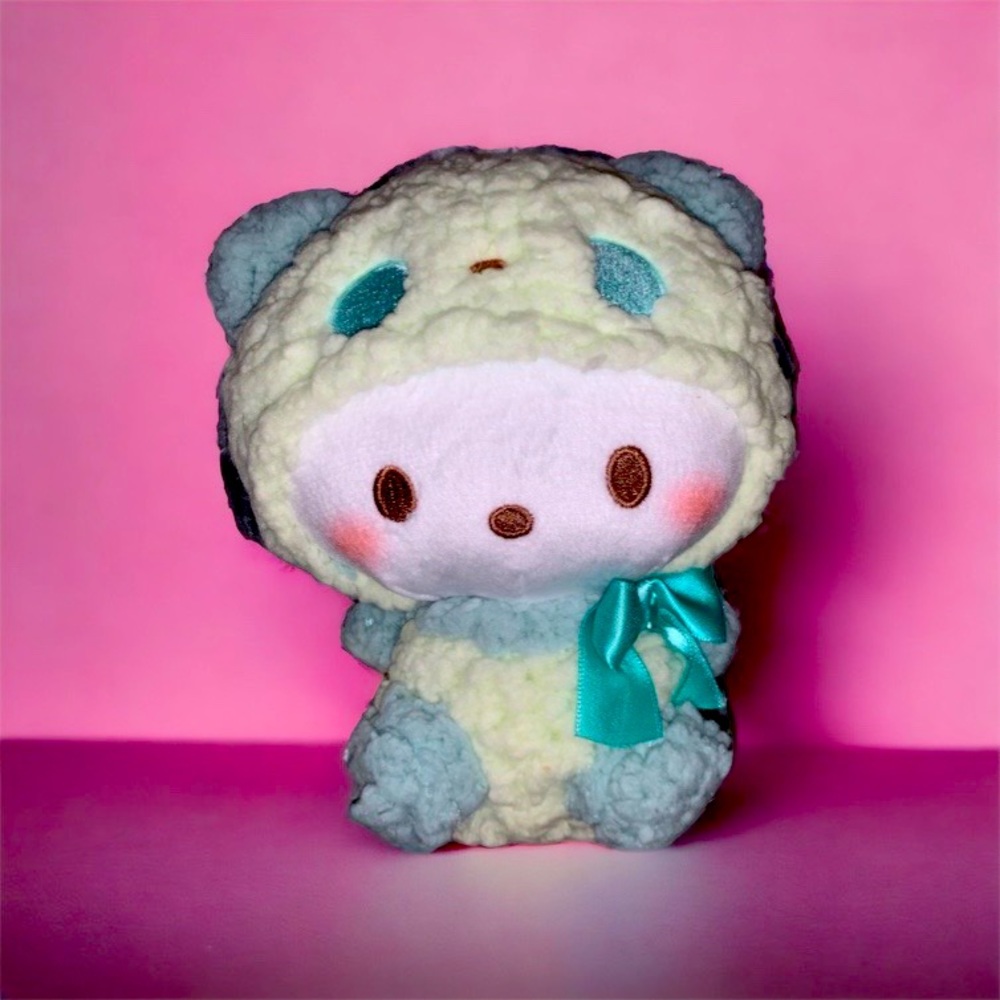 Super Cute Japan Sanrio Puppy Pachacco as Fluffy Sherpa Panda Plushie